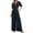 Dark blue, variant on GILIGEGE Womens Jumpsuits Short Sleeve V Neck Dressy Casual Wide Leg Pants Romper 2025 Summer One Piece Outfits Loose Jumpsuits Rompers with Pockets Casual Wide Leg Pants Romper 2025 Summer Outfits