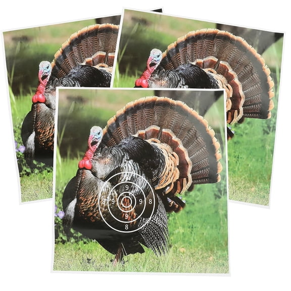 40x40cm Turkey Shooting Target Paper, Coated Paper, 10 Sheets per Pack, Hunting Practice and Training Targets