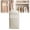 Beige L, variant on Space Saving Hanging Garment Bag with Self Compression Zipper, Dust Cover Clothes Bags for Down Coat, Ultra Space Saving Self Compression Organizer Protector Beige L