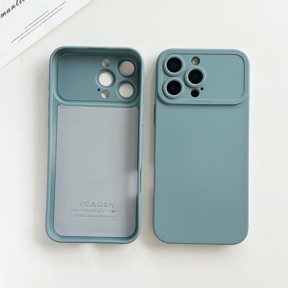 For iPhone 15 Pro Max Case with Camera Lens Protection, Matte Finish Liqiuid Silicone Soft TPU Shockproof Protective Case For iPhone 15 Pro Max, Slim Fit Cover for Women and Men,Darkgray