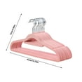 thumbnail image 2 of Ohmyroo 10PCS Flocked Hangers Non-Slip Damage-Free Clothing Racks for Wardrobe, 2 of 5