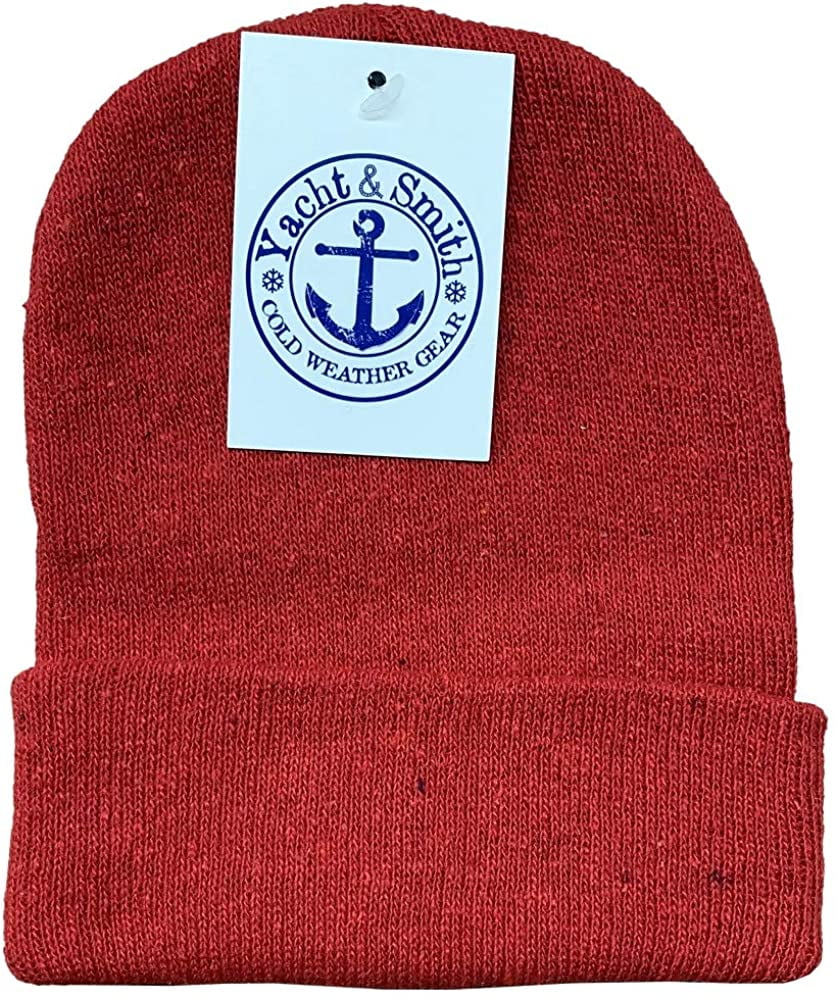 60 Pack of Yacht & Smith Wholesale Beanies, Bulk Thermal Winter Hat for Kids
