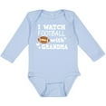 thumbnail image 3 of Inktastic I Watch Football with My Grandma Boys Long Sleeve Baby Bodysuit, 3 of 5