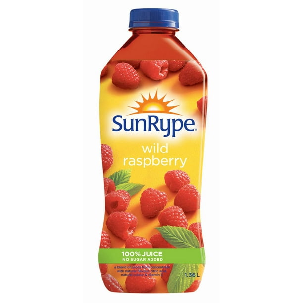 Jus de framboise sauvage 100 % jus sans sucre ajouté SunRype