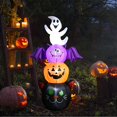 thumbnail image 1 of 6 FT Halloween Inflatables Outdoor Pumpkin Ghost Cat Lantern Bat Blow up Outdoor Halloween Inflatables Decorations with LED Light Built-in for Holiday Party Yard Decor, 1 of 8