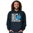 thumbnail image 5 of Getting Cray with the Clay Hanukkah Unisex Plus Size Hoodie Brisco Brands 5X, 5 of 6