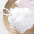 thumbnail image 5 of Bath Sponges Shower Loofahs 60g Mesh Balls Sponge 3 Pack White for Body Wash Bathroom Men Women - Scrubber Cleaning Loofah Bathing Accessories, 5 of 5