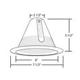 thumbnail image 2 of Nicor Lighting 17550AOB Baffle Light Fixture Round Downlight Trim - Oil Rubbed Bronze, 2 of 2