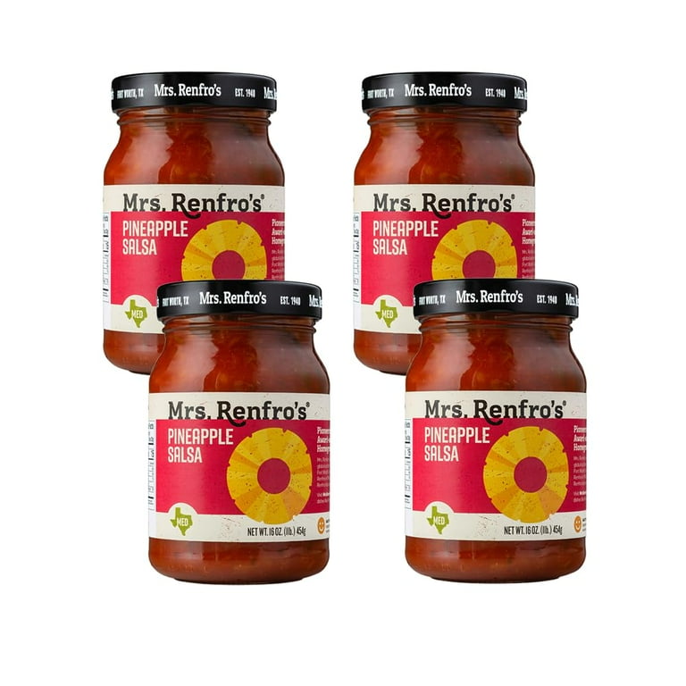 Pack of 6, Mrs. Renfro's Pineapple Salsa, 16 oz - Walmart.com