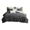 thumbnail image 1 of INK+IVY Pomona Ensemble Mini Couvre-Lit Brodé en Coton 3 Pcs Noir, 1 of 15