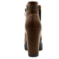 thumbnail image 2 of Unique Bargains Bottes Chelsea à Plateforme à Talon Haut Épais à Fermeture Éclair pour Femme Brun 9, 2 of 8
