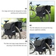 thumbnail image 5 of Worgeous Foldable Rear Rack Pannier Bag for , Bike Storage Bag with Easy Attachment, 5 of 8