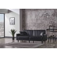 thumbnail image 2 of Ottomanson Virgo Sofa Bed with Storage 76", Black Leatherette, 2 of 10