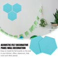 thumbnail image 4 of PEACNNG 12 Pcs Felt Hexagon Message Board Self adhesive Wall Memo Board, 4 of 8