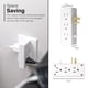 thumbnail image 2 of GE home electrical Extensor de 6 salidas con acceso lateral, llave de pared, gira 2 salidas en 6, 3, 2 of 7