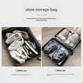 thumbnail image 3 of Wholesale Non-woven Fabric Shoe Storage Bags Dust-proof Zipper Shoe Organizer Bag Extractor Cord Bundling Bag (Gray 27*36 + navy blue 32*44), 3 of 6