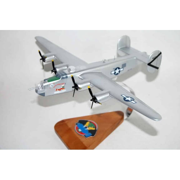 Lockheed Martin® (Consolidated) B-24J 864th Bomb Squadron 494th Bomb Group, 18" Mahogany Scale Model