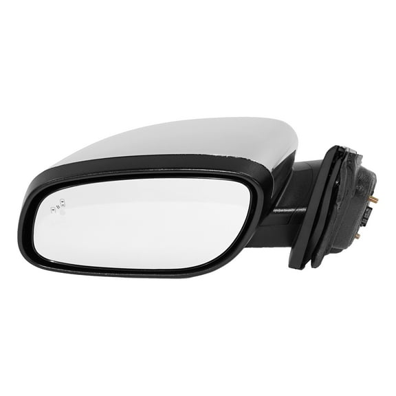 MIRROR Compatible For 2010-2019 Ford Taurus Left Driver Heated Power Glass In-housing Signal Light With memory Chrome