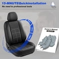 thumbnail image 3 of Car Seat Cover Fit for Toyota RAV4 (Not for Hybrid)2013-2026,Breathable Seat Protector Cushion,Non-Slip Protection Easy Installation Scratch Resistant Black,Full Set(2 Row 5Seats), 3 of 12