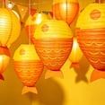 thumbnail image 6 of Fish Shaped Paper Light, Foldable Hanging Decoration for Indoor Outdoor Party, Two-Tone Gradient Print, Reusable Summer Festival Beach Theme Decor, 6 of 6