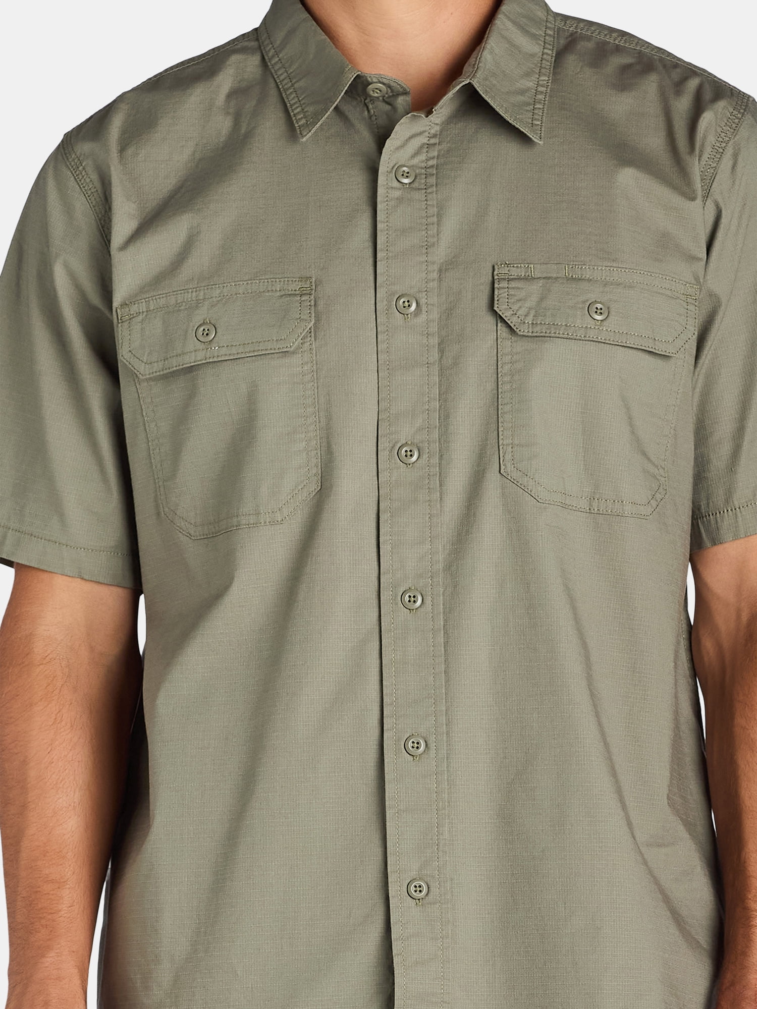 Brahma Men's Ripstop Short-sleeves Work Shirt, Sizes S-5XL
