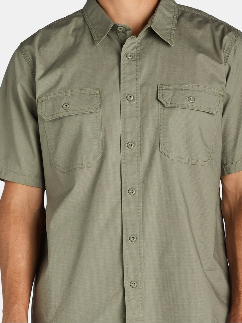Brahma Men's Ripstop Short-sleeves Work Shirt, Sizes S-5XL