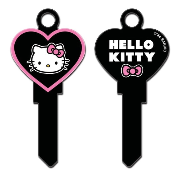 Hello Kitty Heart Shape Key Blank – KW1 Kwikset – Licensed Decorative House Key