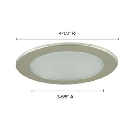 

Jesco Lighting TM412ST Low Voltage Shower Trim with Albalite Glass- Satin Chrome