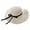 White, variant on SPRING PARK Women Foldable Sun Hat Wide Brim Floppy Straw Beach Summer UV Protect Travel Cap Bow