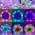 thumbnail image 2 of Jinsinto 5V Symphony Leather Line Fairy Lights Bluetooth Voice Control USB24 Key Controller Festive Atmosphere Decorative Light Bar, 5m, 2 of 5