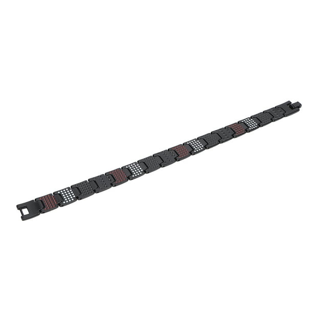 Fugacal Pulsera de terapia magnética, regalo de joyería Pulsera de acero de titanio de moda para fiesta de baile para reunión de citas para hombres y mujeres Fugacal No se aplica