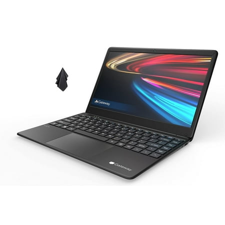 Gateway 2021 14.1" FHD Ultra Slim Laptop, Intel Celeron N4020 Processor, 4GB RAM, 192 GB Storage, Tuned by THX Audio, Mini HDMI, Cortana, Webcam, Windows 10 + One Year Microsoft Office 365, Black