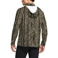 thumbnail image 5 of Dagegui Sun Shirts for Men Camouflage UV Protection Hoodie with Built-in Face Cover UPF 50+ Long Sleeve Hooded Tops Breathable Summer Fishing Tees 002 Camouflage S, 5 of 9