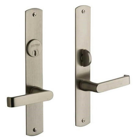 - Baldwin 6940.ENTR Keyed Entry Denver Mortise Lock Single Cylinder ;Satin Nickel