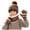 Brown, variant on Linfrsh Kids Winter Hat Scarf Gloves Boys Beanie Set Warm Fleece Lined Gloves Neck Warmer Knit Set with Thick Fleece Lining for Kids Gift Cold Weather Ski Snow