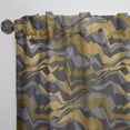 thumbnail image 3 of Designart 'Waves Pattern and Angled lines' Mid-Century Modern Curtain Panel, 3 of 5