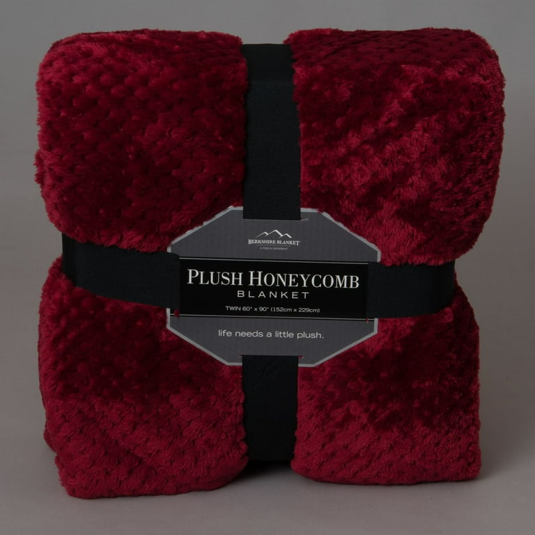 Honeycomb Shimmersoft Berkshire Blanket Bright White King Walmart