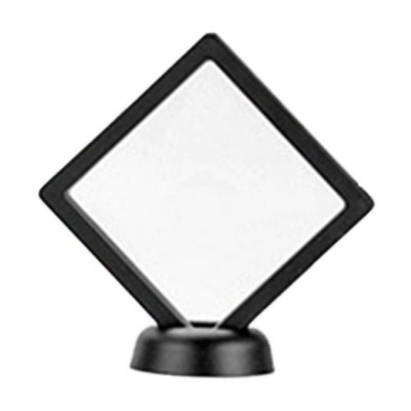 3D Floating Flexi Display Frame Stand Holder Case Boxes For Jewelry 9*9 Cm T4W8