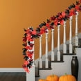 thumbnail image 2 of Stijggn 2pcs Fall Leaf Garland Vines for Bedroom Hanging Vine Garland Artificial Autumn Foliage Garland Thanksgiving Decor Outdoor Indoor Mantel Stair Decor, 2 of 6