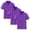 Purples, variant on Tsesme 3 Pack Boys Button Short Sleeve Shirts, Kids Basic Collared Uniform Tops, Breathable Casual Back to School Tops 3T