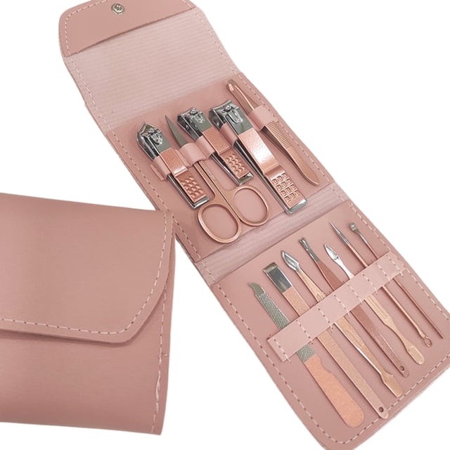 Pedicure & Tool Kit Portable Nail Clippers Set with Nail File Trimmer Eyebrow Trimmer Clip Dead Skin Removal Tool for Hand Foot Care