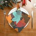 thumbnail image 2 of GZHJMY Cloth Napkin Thanksgiving Fall Vibrant Maple Kitchen Dining Table Decor for Family Gathering Dinner Napkin Party Favors 1 Pack 20" × 20", 2 of 6