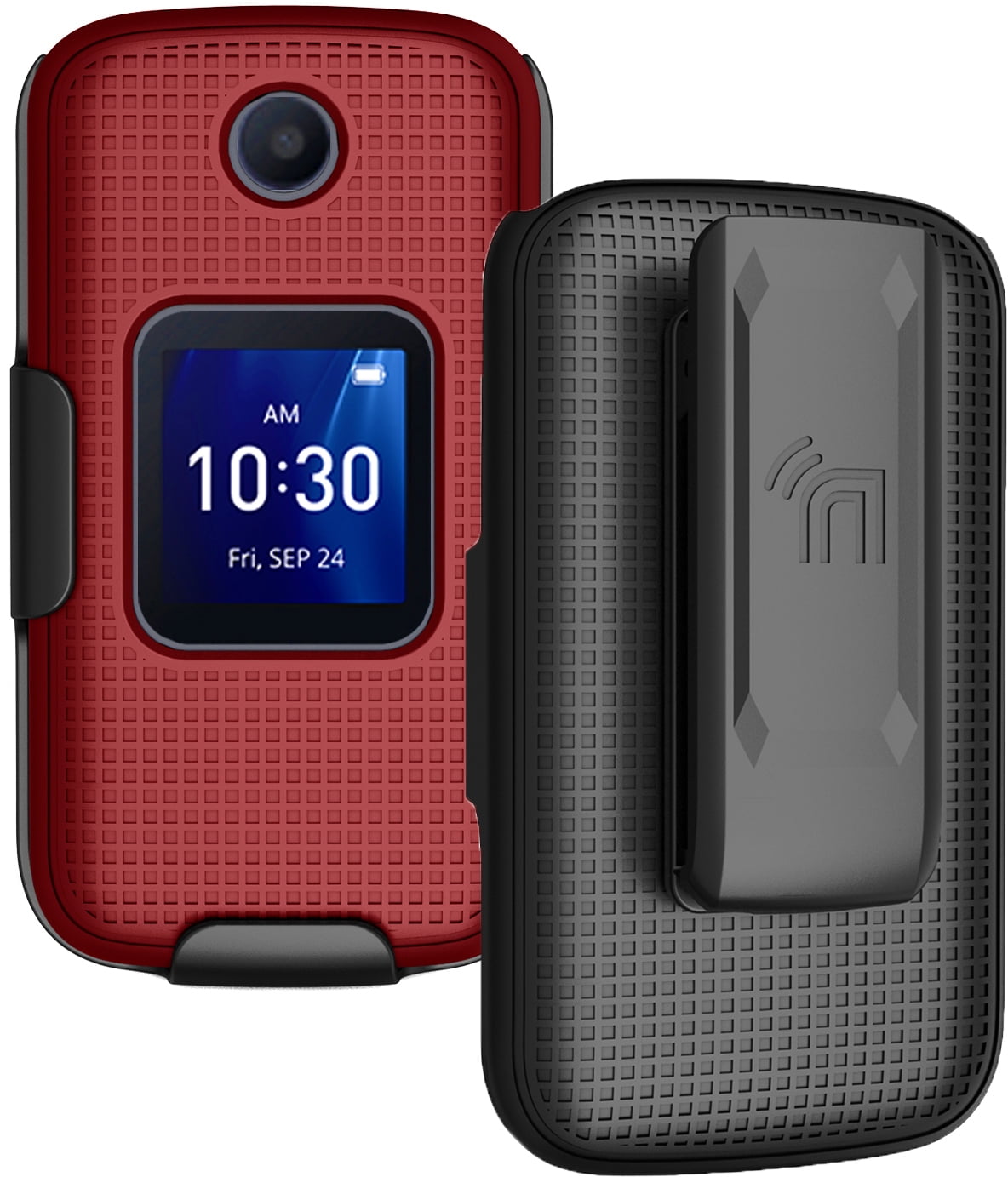 Case with Clip for Go Flip 4 / TCL FLIP Pro Phone, Nakedcellphone Slim