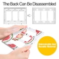 thumbnail image 4 of Yayeee Rocker Switch Wall Plate 3-Gang 6.5"x4.6" Home Decorative Outlet Cover, Watermelon Pattern, 4 of 6
