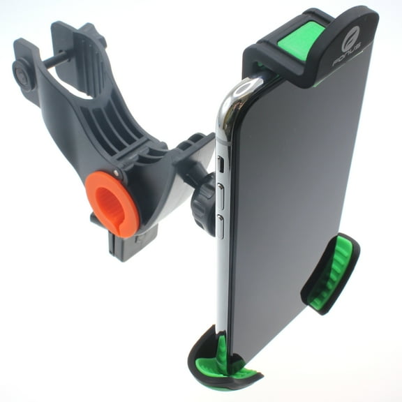 Handlebar Bicycle Mount for LG K8X, Tribute Monarch, Phoenix 5, Fortune 3, Aristo 5 - Holder Bike Cradle Dock Swivel Heavy Duty J5Y