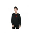 thumbnail image 3 of MarinaVida Couple Heart Print Long Sleeve O-Neck Jumper Casual Sweatshirt, 3 of 4