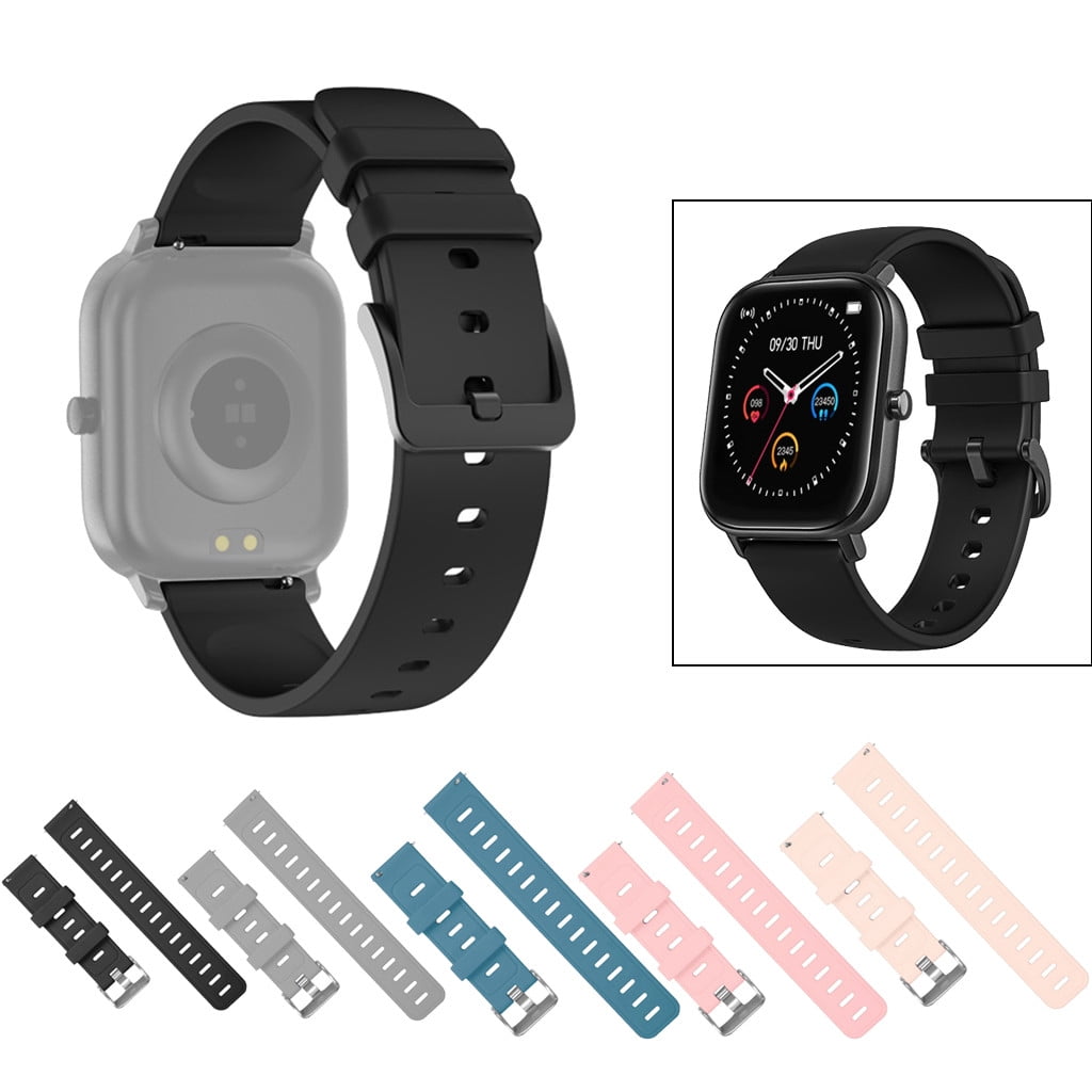 Jacenvly 2024 New Watch Soft Silicone Replacement Watch Band Wrist Straps for P8/Gt35 Smart Watch Smart Watch Gifts for Dad