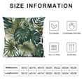 thumbnail image 5 of COMIO Tropical Green Leaf Throw Pillow Covers, Summer Palm Leaves Print Decorative Outdoor Square Pillows Cases with Zipper for Living Room Patio Couch Decoration White, 5 of 5