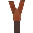 thumbnail image 4 of CTM  Coated Leather Button-End 1 Inch Suspenders (Men), 4 of 4