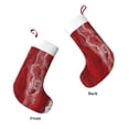 thumbnail image 4 of Flannel Christmas Stocking 17.7×11×7in Soft And Light Touch Good Socks Splicing Design Can Be Used For Hanging Red Marble_1, 4 of 8